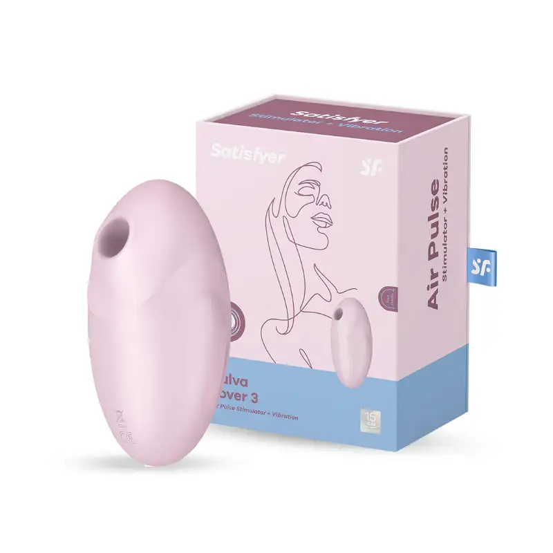 Satisfyer - Vulva Lover 3 Clitoral Air-Pulse Vibrator - Pink - Frisky Business Adult Sex Toys Shop