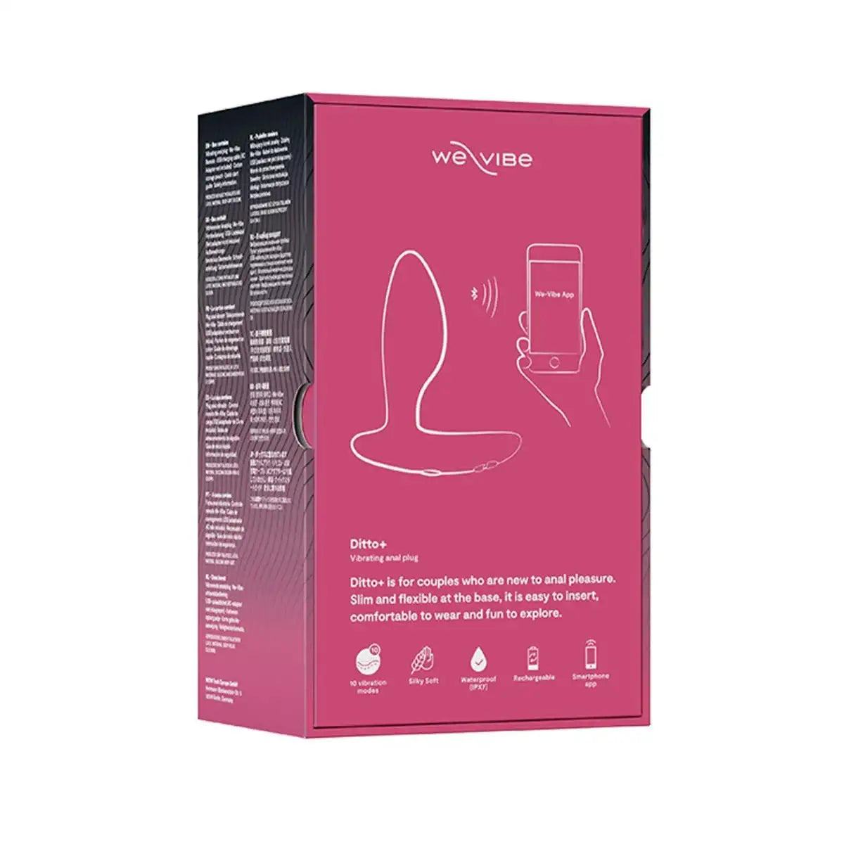 We-Vibe Ditto+ Cosmic Pink ergonomic curves designed for maximum comfort Singapore