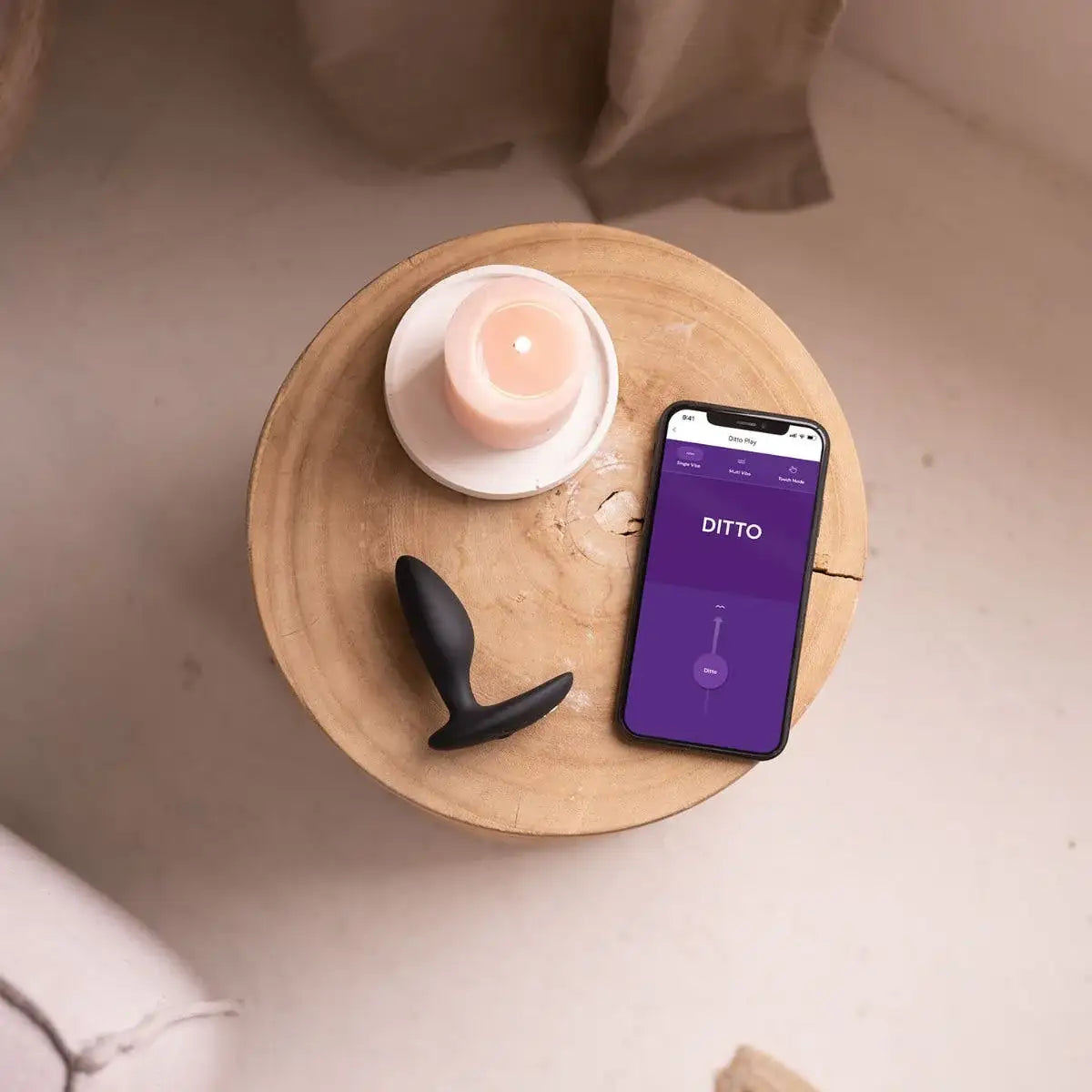 We-Vibe Ditto+ Satin Black rechargeable wearable with powerful vibrations and app-enabled features Singapore