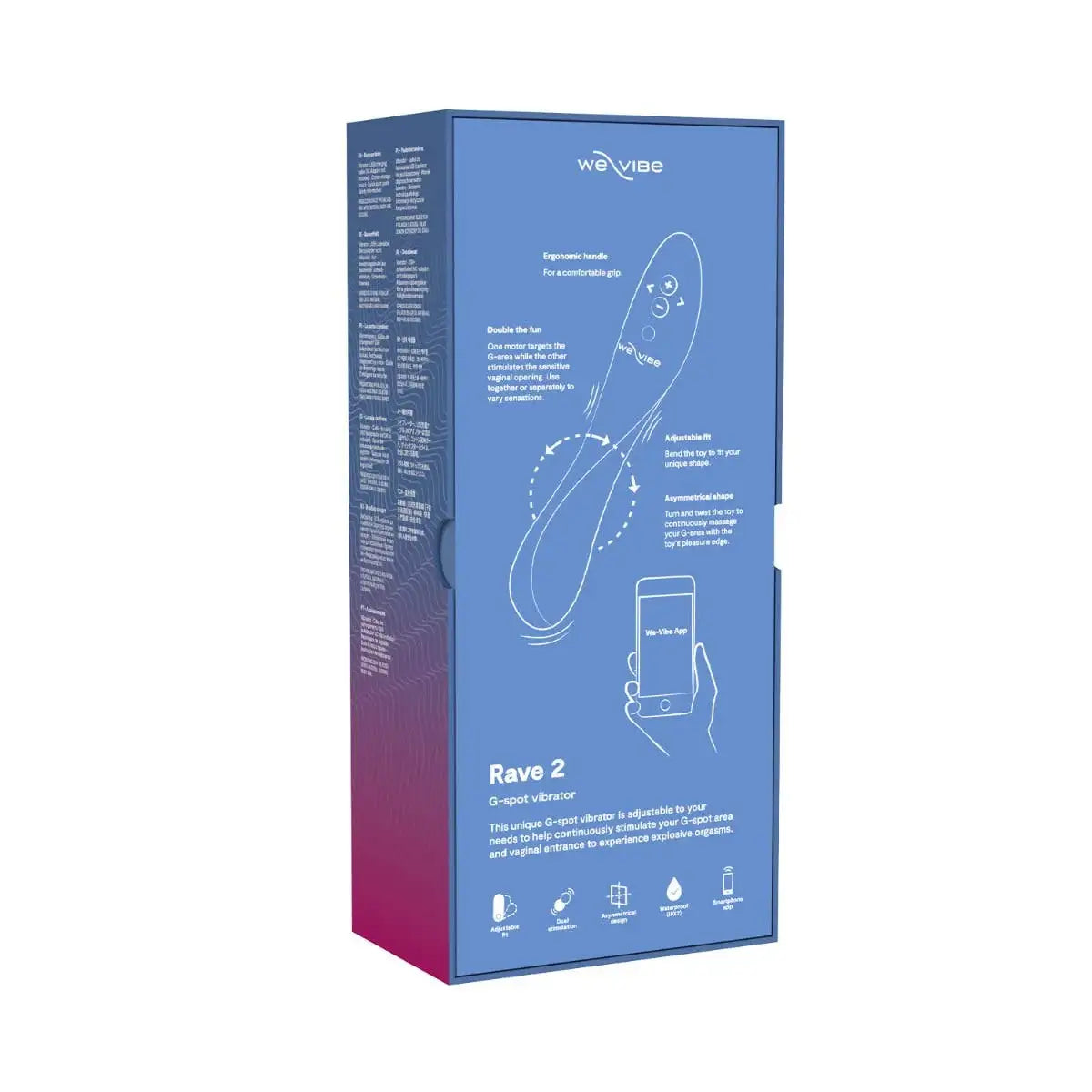 We-Vibe Rave 2 Muted Blue easy-to-clean premium silicone durable material Singapore