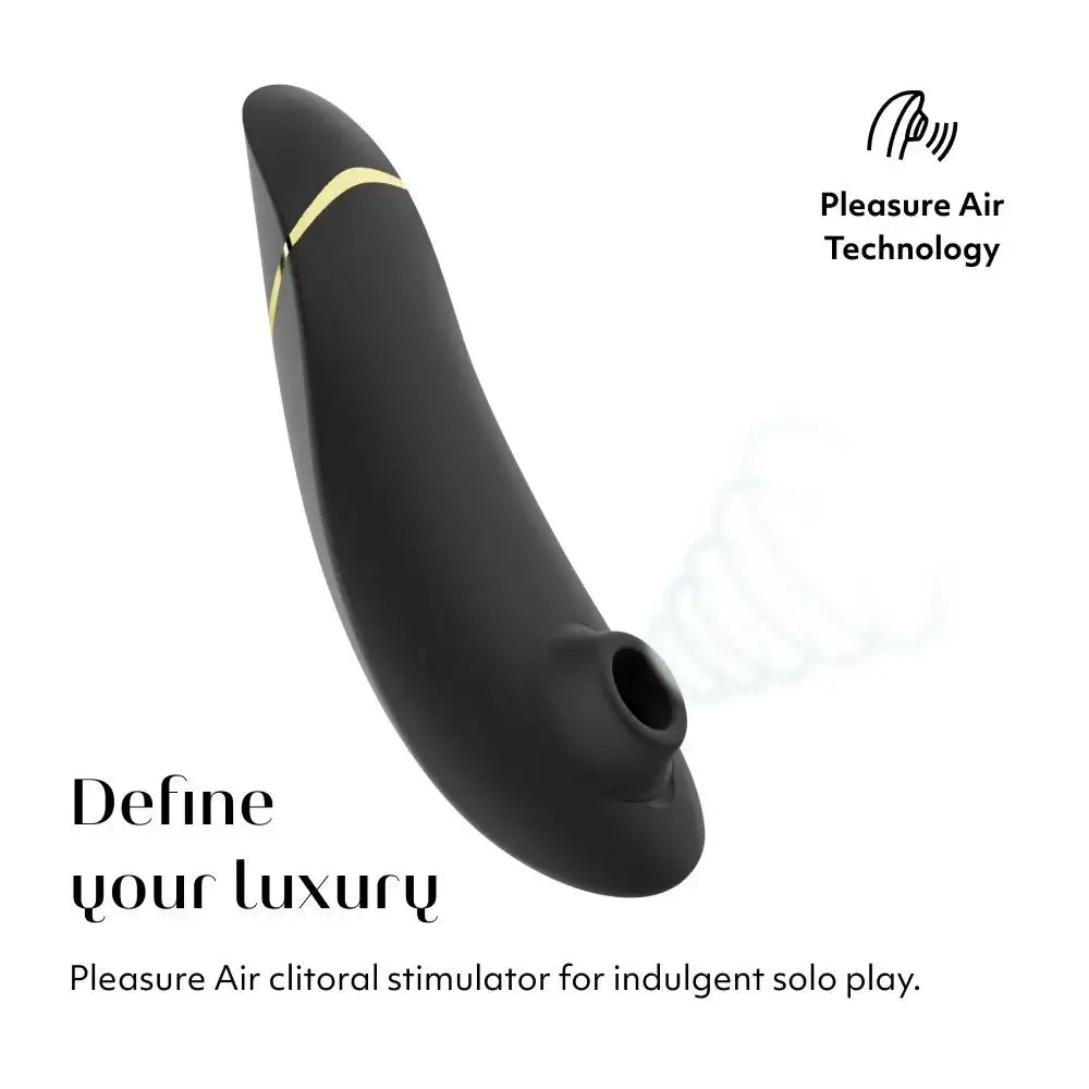 Womanizer Premium 2 Black Wearable Pleasure Device Hands-Free Operation Comfortable Fit Singapore