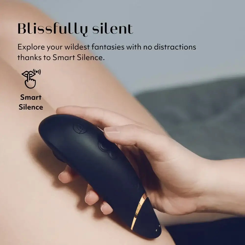 Womanizer Premium 2 Black Waterproof Design Gentle Stimulation Lightweight Adult Toy Singapore