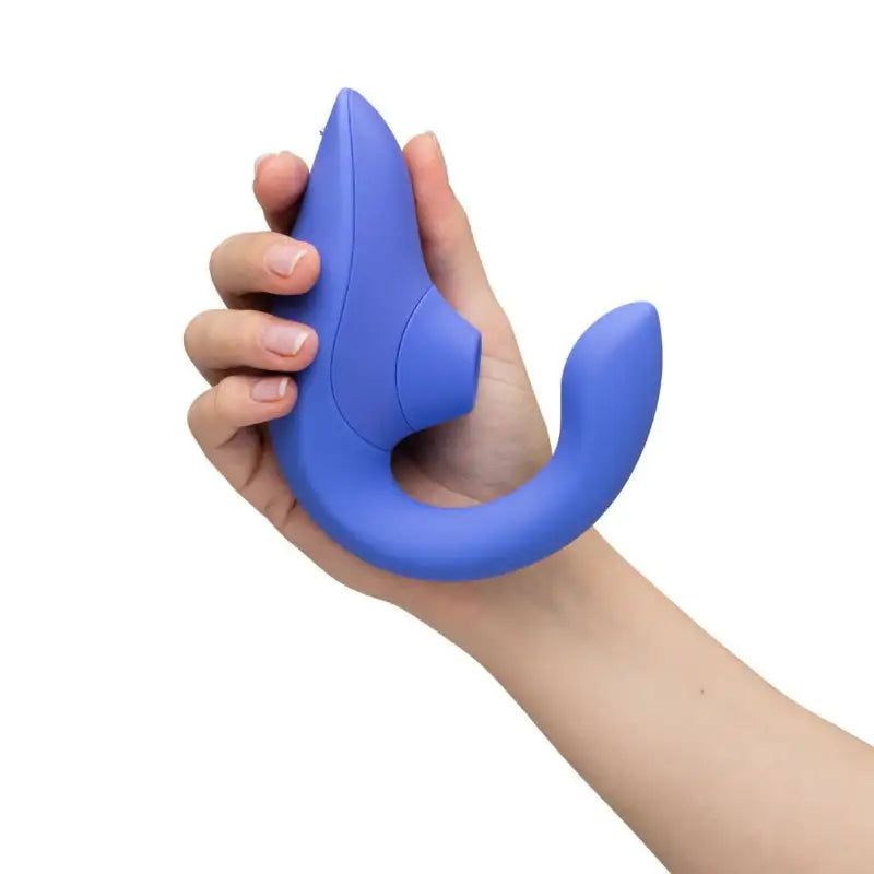 Womanizer Blend Vibrant Blue versatile personal wellness device premium silicone exterior ergonomic handheld design Singapore
