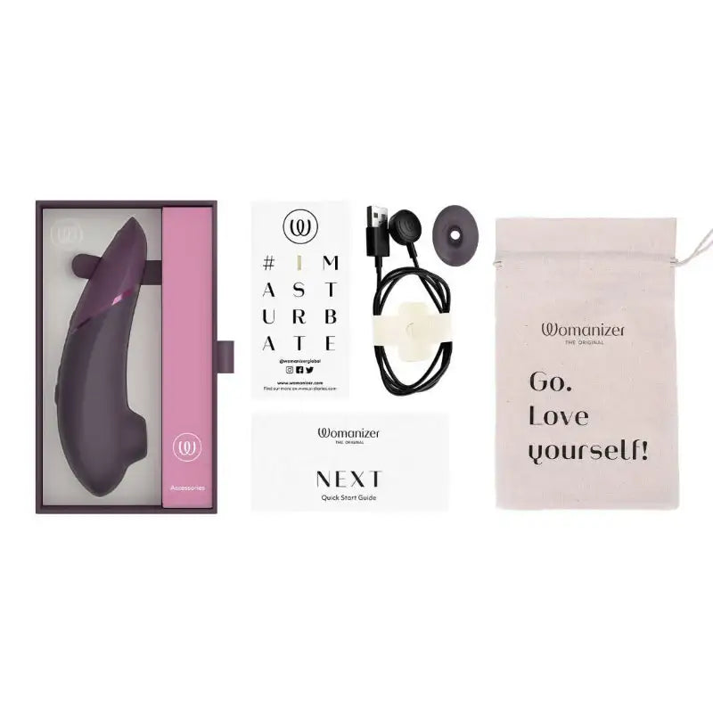 Womanizer Next Dark Purple durable silicone exterior body safe materials long term personal wellness use Singapore