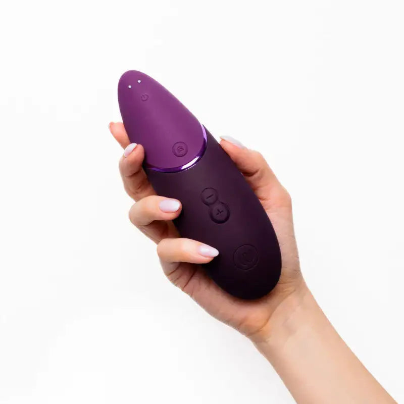 Womanizer Next Dark Purple stylish dark purple color ergonomic design premium silicone body safe materials Singapore