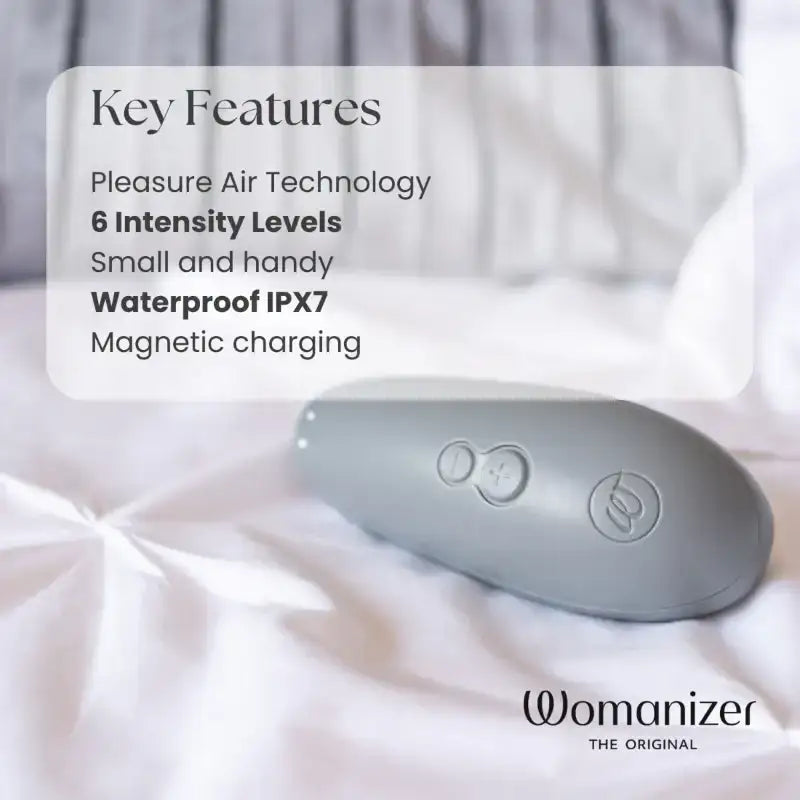 Womanizer Starlet 3 Grey durable silicone exterior body safe material for comfortable daily wellness use Singapore