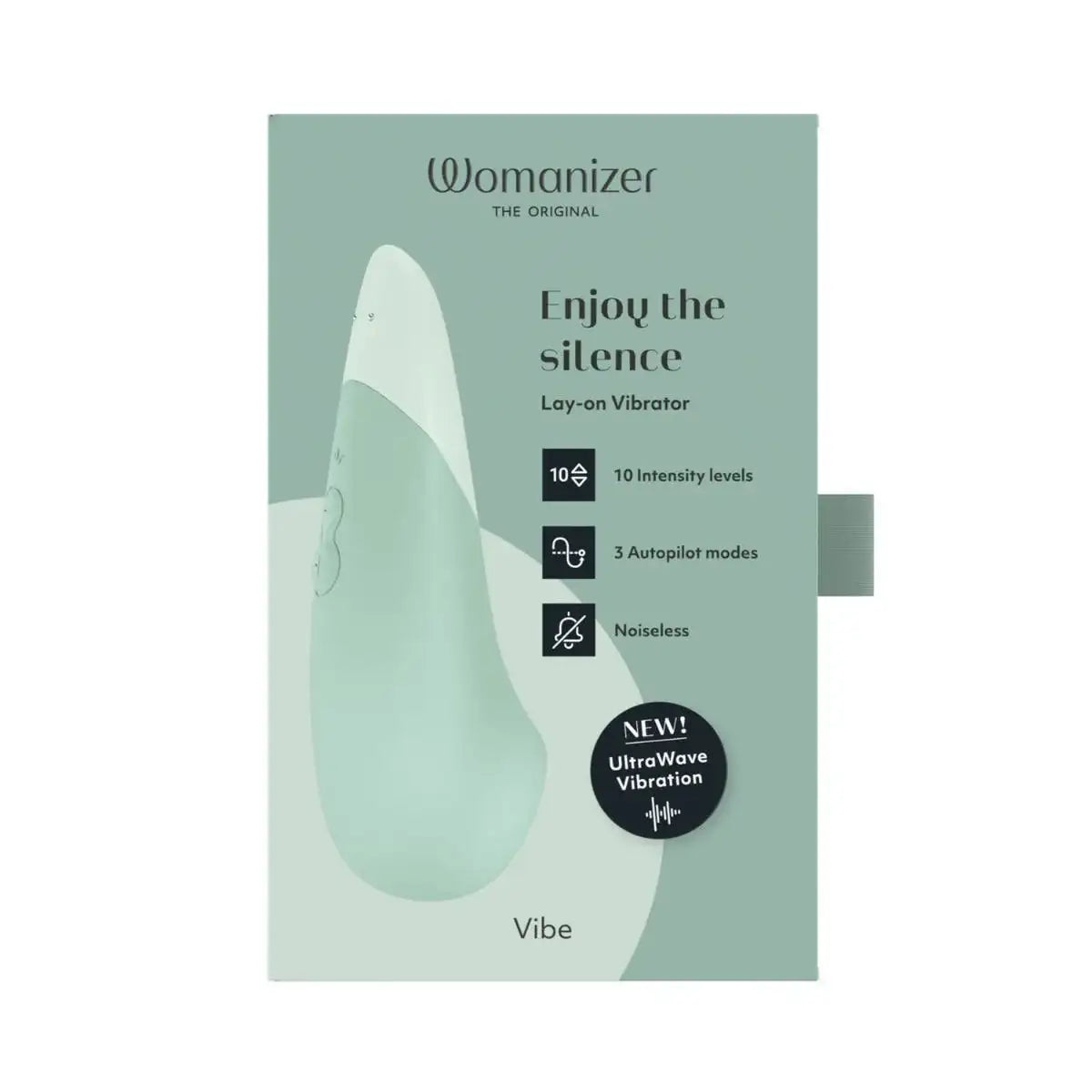 Womanizer Vibe Sage smooth silicone finish body safe premium materials modern handheld design Singapore
