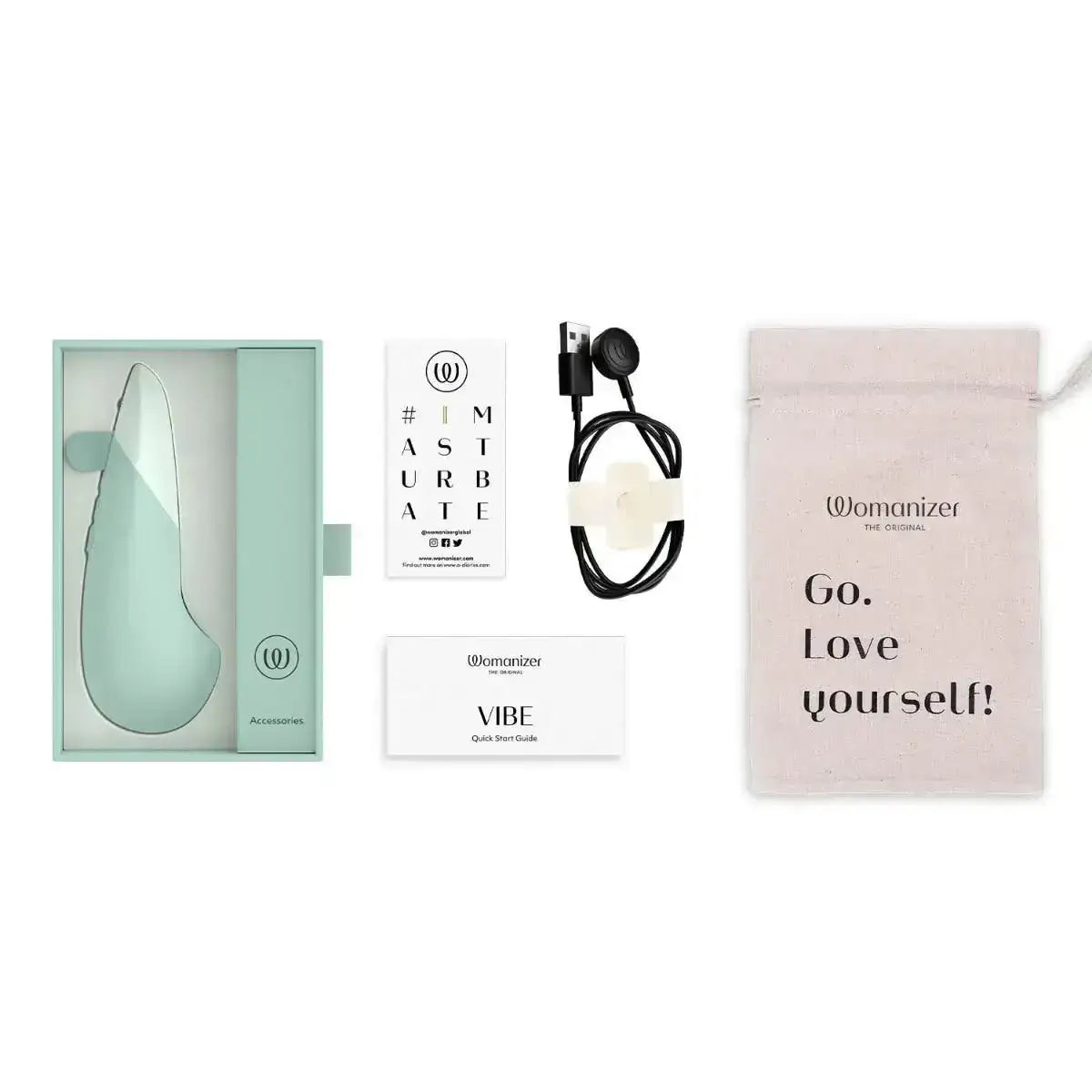 Womanizer Vibe Sage elegant compact design ergonomic handheld massager ideal for everyday home or travel use Singapore