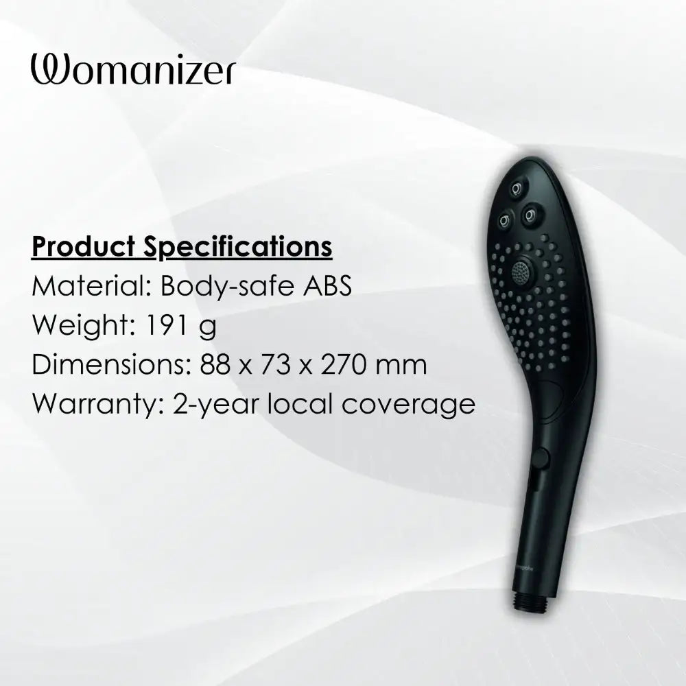 Womanizer Wave Black stylish black color compact ergonomic design lightweight personal wellness device ideal for travel Singapore