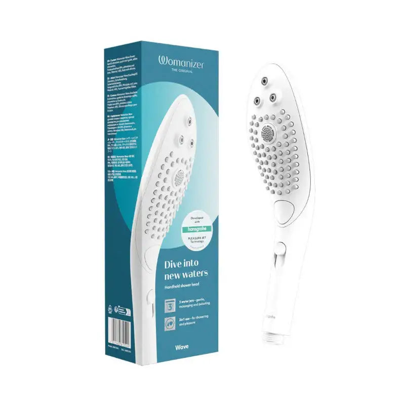 Womanizer Wave White Quiet Operation Adjustable Intensity Ergonomic Personal Wellness Device Singapore