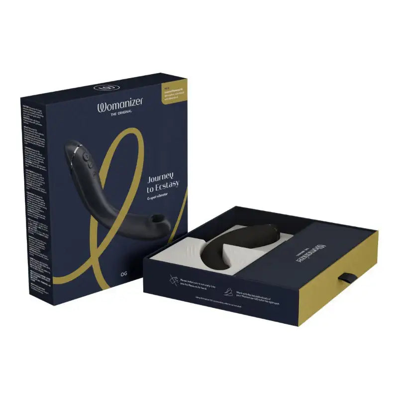 Womanizer OG Dark Grey ergonomic curved design comfortable handheld use travel friendly wellness device Singapore