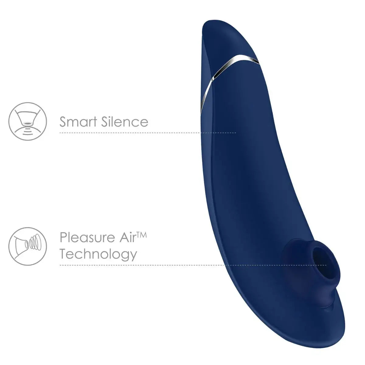 Womanizer Premium 2 Blueberry Sleek Aesthetic Comfortable Grip Travel-Friendly Personal Massager Singapore
