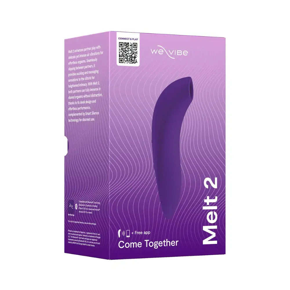 We-Vibe Melt 2 App Controlled Purple Clitoral Stimulator with USB rechargeable battery and strong, quiet vibrations Singapore