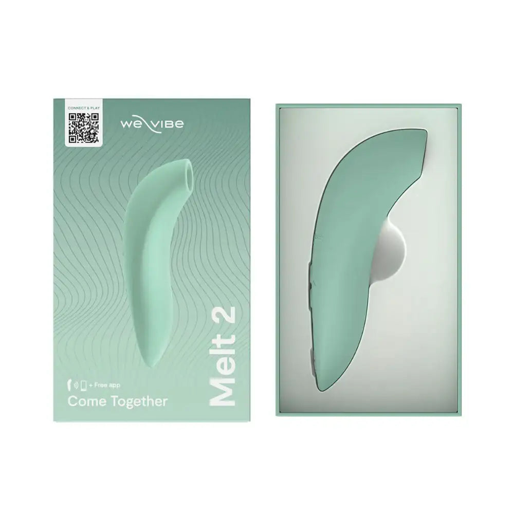 We-Vibe Melt 2 Lifestyle Ergonomic App Controlled Intimate Device Sage color sleek design Singapore
