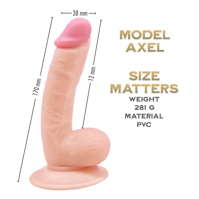 Axel 17 cm - Prince Series Realistic Suction Cup Dildo - Frisky Business Adult Sex Toys Shop