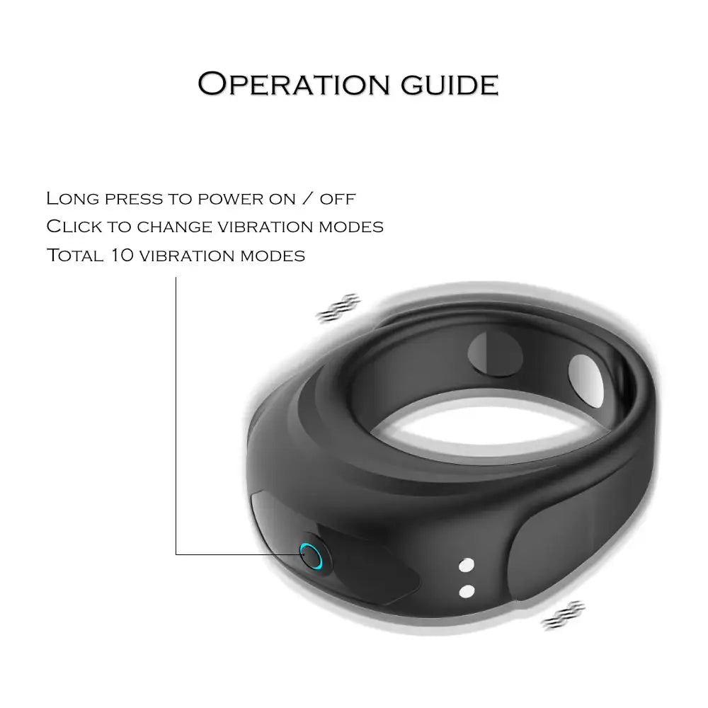 Adler - Adjustable Vibrating Penis Ring - Frisky Business Adult Sex Toys Shop