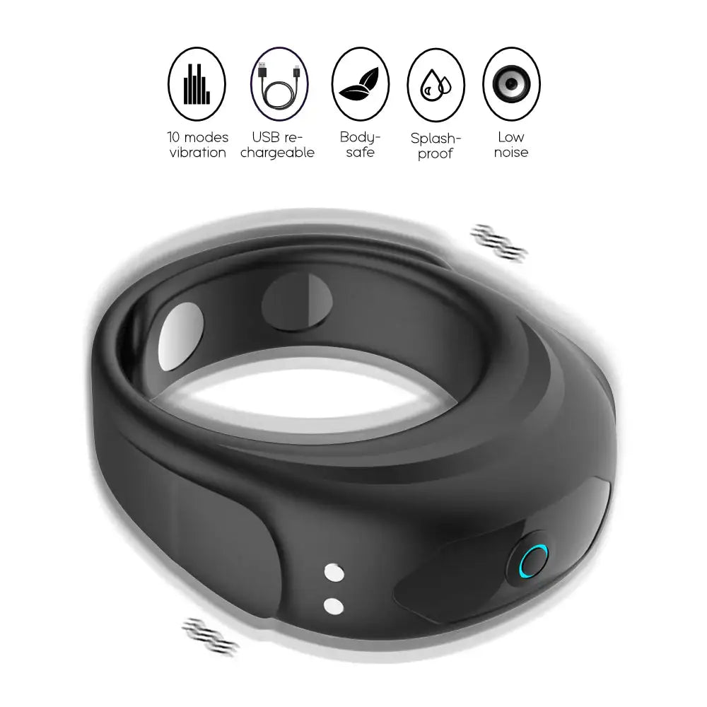 Adler - Adjustable Vibrating Penis Ring - Frisky Business Adult Sex Toys Shop