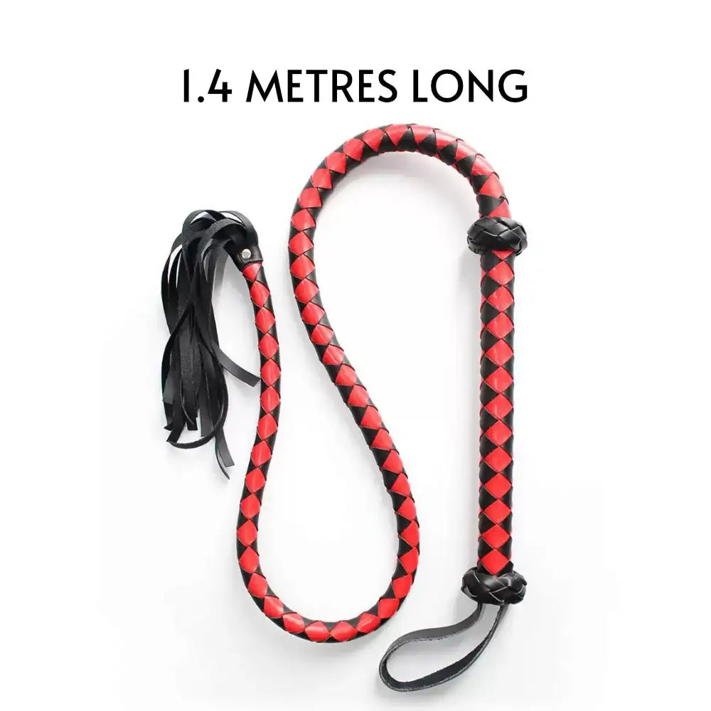 BDSM - 1.4 m Long Novelty PU Leather Whip - Frisky Business Adult Sex Toys Shop