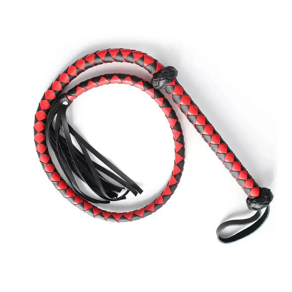 BDSM - 1.4 m Long Novelty PU Leather Whip - Frisky Business Adult Sex Toys Shop