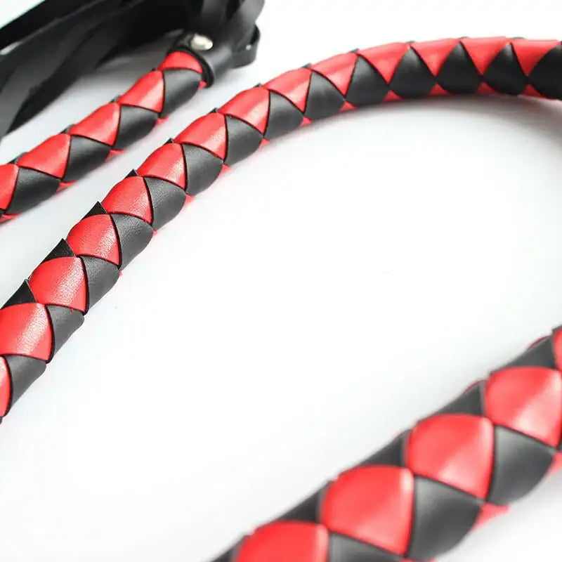 BDSM - 1.4 m Long Novelty PU Leather Whip - Frisky Business Adult Sex Toys Shop
