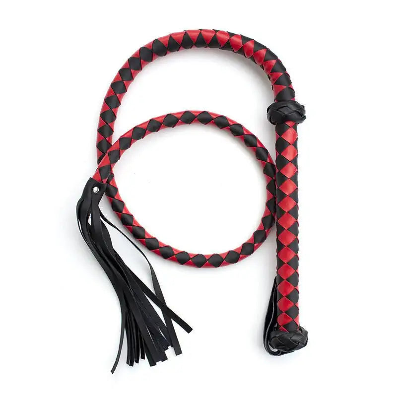 BDSM - 1.4 m Long Novelty PU Leather Whip - Frisky Business Adult Sex Toys Shop