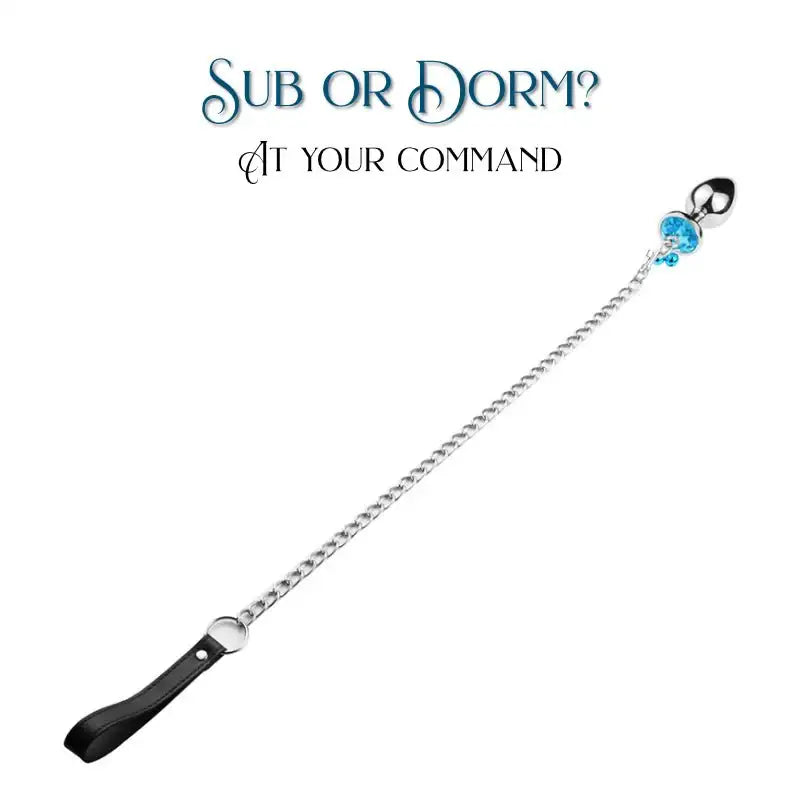 BDSM - Bell Butt Plug Leash - Frisky Business Adult Sex Toys Shop