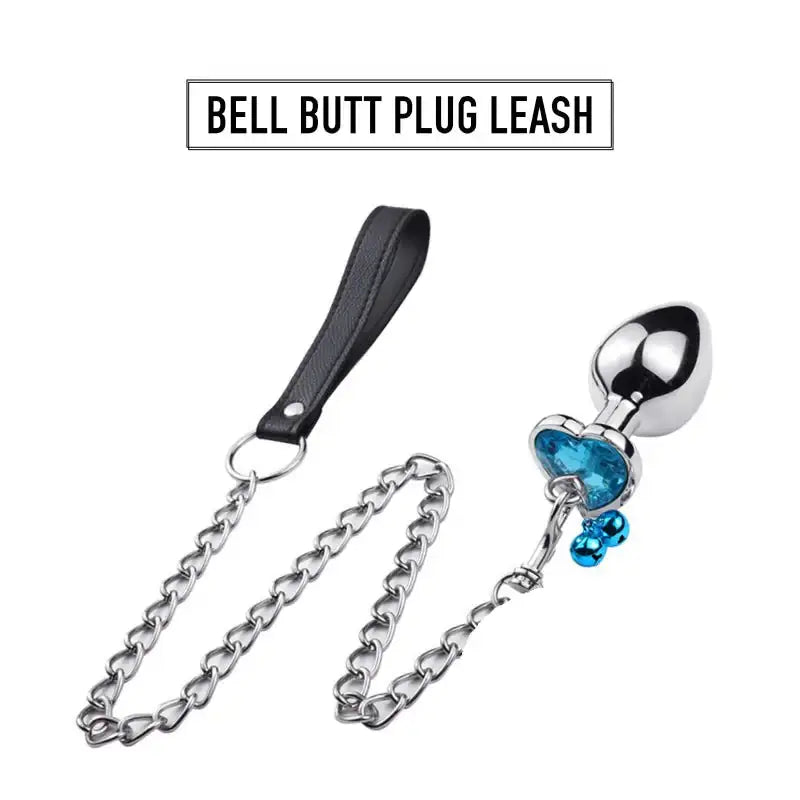 BDSM - Bell Butt Plug Leash - Frisky Business Adult Sex Toys Shop