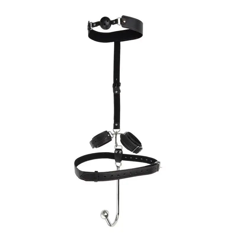 BDSM - Bondage, Anal Hook, Gag, Cuffs and Waist belt - Frisky Business Adult Sex Toys Shop