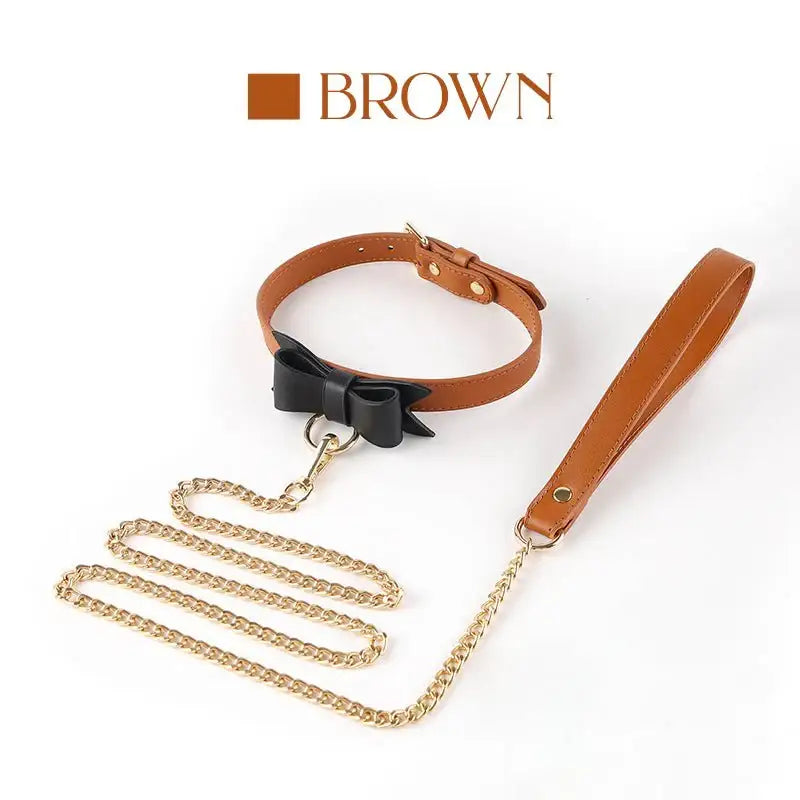 BDSM - Bow Tie & Leash - Frisky Business Adult Sex Toys Shop