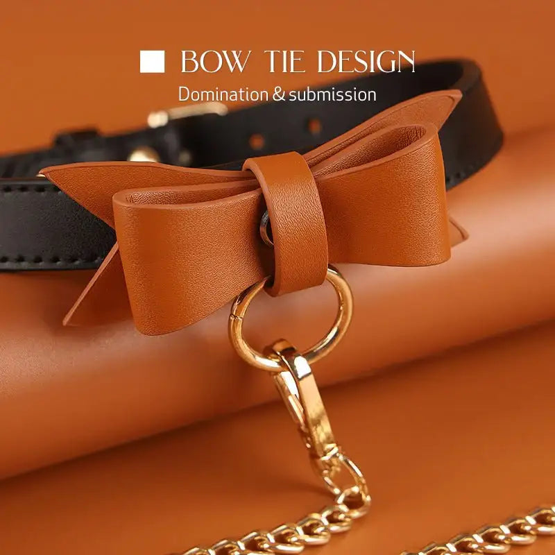BDSM - Bow Tie & Leash - Frisky Business Adult Sex Toys Shop