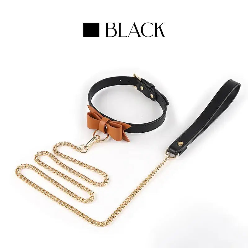 BDSM - Bow Tie & Leash - Frisky Business Adult Sex Toys Shop