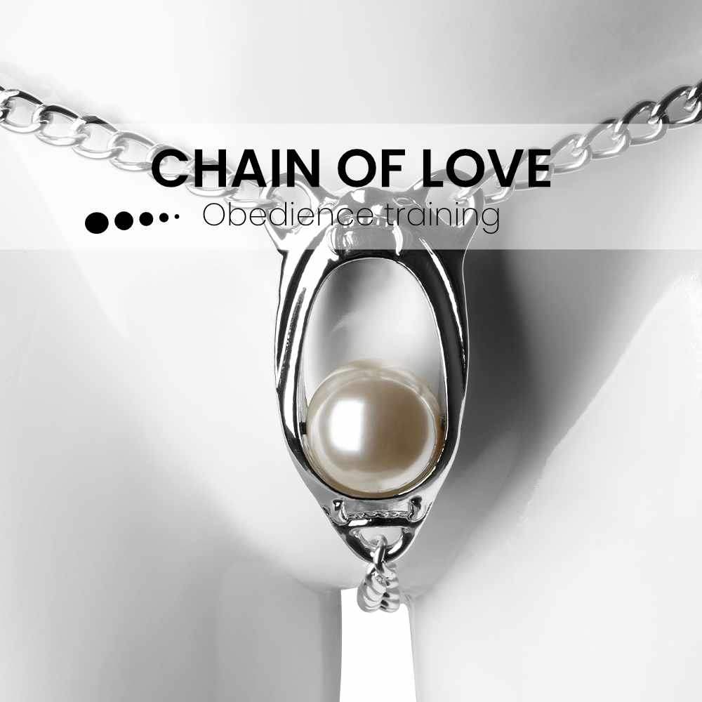 BDSM - Chastity Belt with Sliding Pearl - Frisky Business Adult Sex Toys Shop