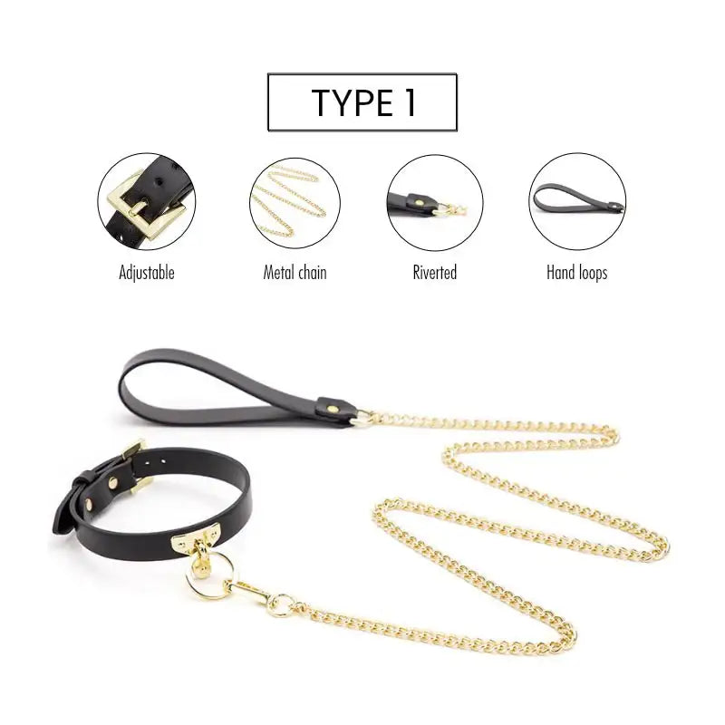 BDSM - Collar & Leash - Frisky Business Adult Sex Toys Shop