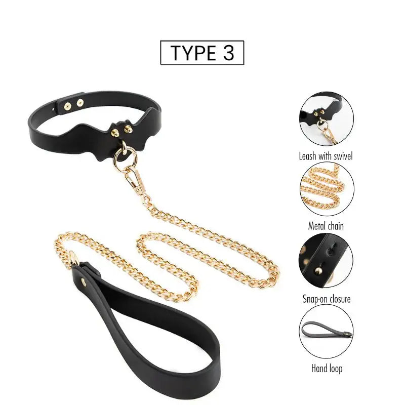 BDSM - Collar & Leash - Frisky Business Adult Sex Toys Shop