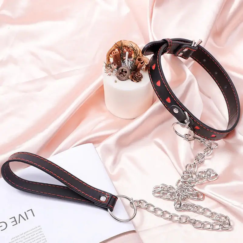 BDSM - Collar & Leash - Frisky Business Adult Sex Toys Shop