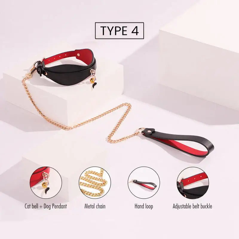 BDSM - Collar & Leash - Frisky Business Adult Sex Toys Shop