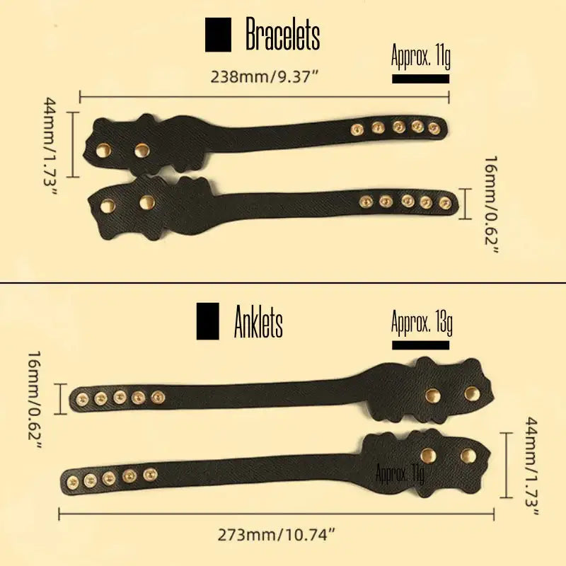 BDSM - Playful Kitten Bracelets and Anklets - Frisky Business Adult Sex Toys Shop