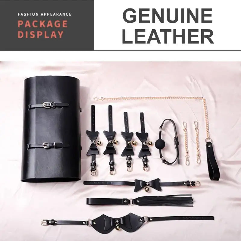 BDSM - Premium 12-piece Butterfly Set (Inclusive of Leather Storage Bag) - Frisky Business Adult Sex Toys Shop