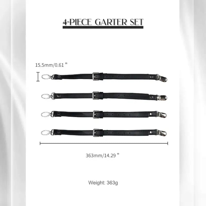BDSM - Sensual Mini Skirt / Garter Set with Whip - Frisky Business Adult Sex Toys Shop