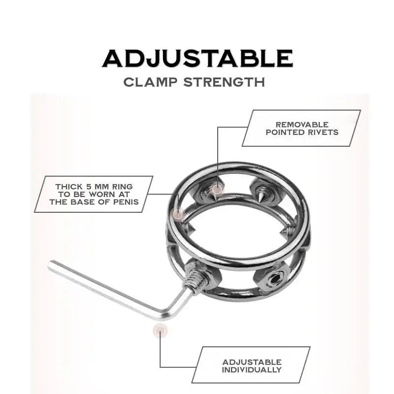 BDSM - Spiked Cock Ring - Frisky Business Adult Sex Toys Shop