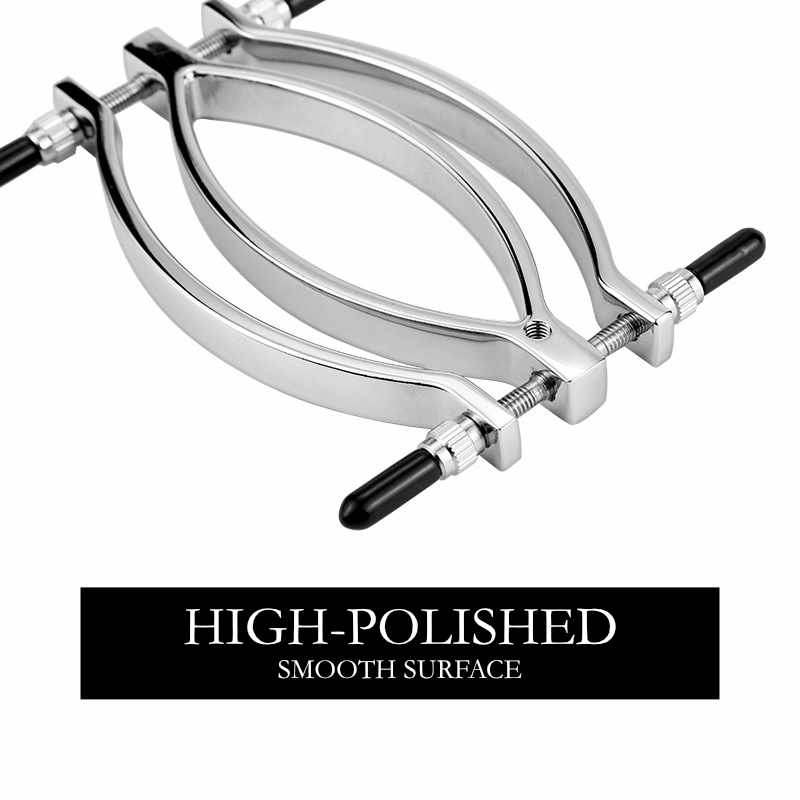 BDSM - Steel Vagina Lips Clamp - Frisky Business Adult Sex Toys Shop