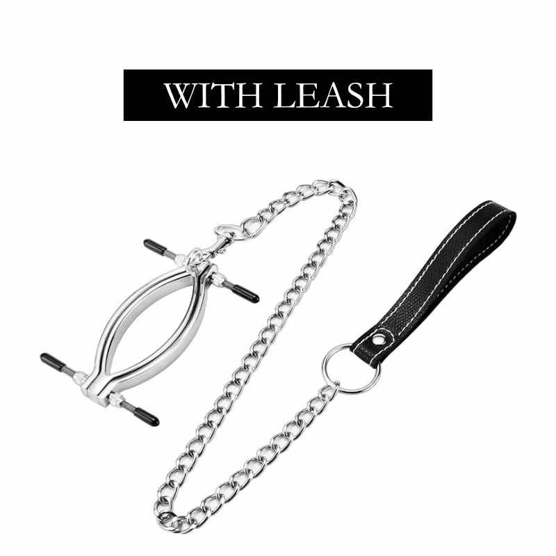 BDSM - Steel Vagina Lips Clamp - Frisky Business Adult Sex Toys Shop