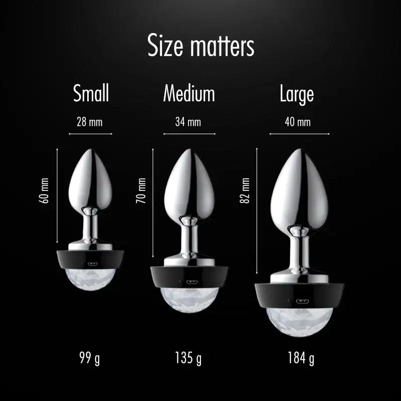 Becon - Flashing Steel Plug - Frisky Business Adult Sex Toys Shop