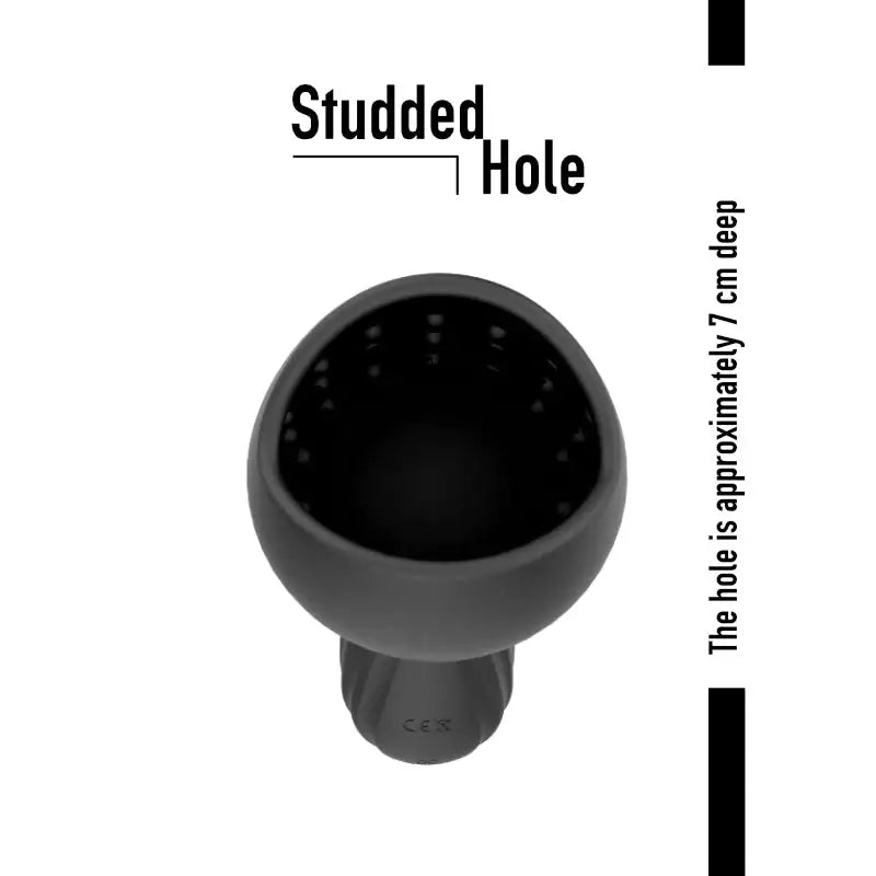 Black Hole Vibrating Male Stroker - Frisky Business Adult Sex Toys Shop