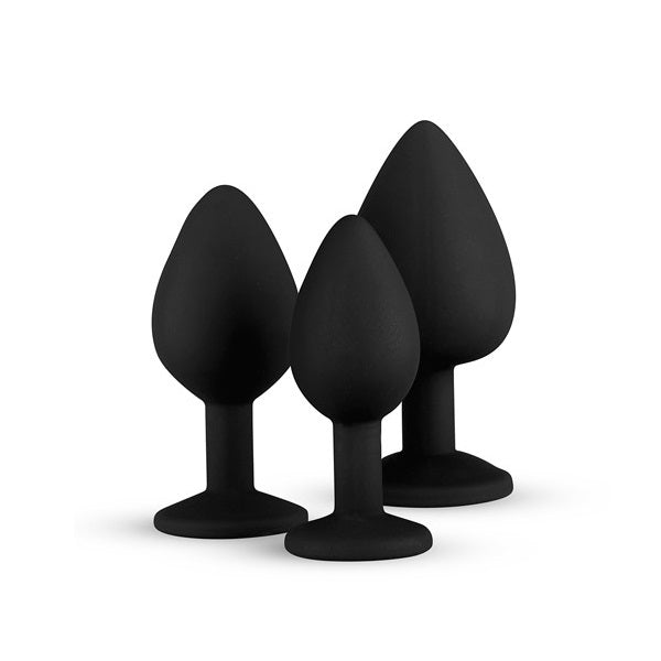 Black Silicone Butt Plug - FRISKY BUSINESS SG