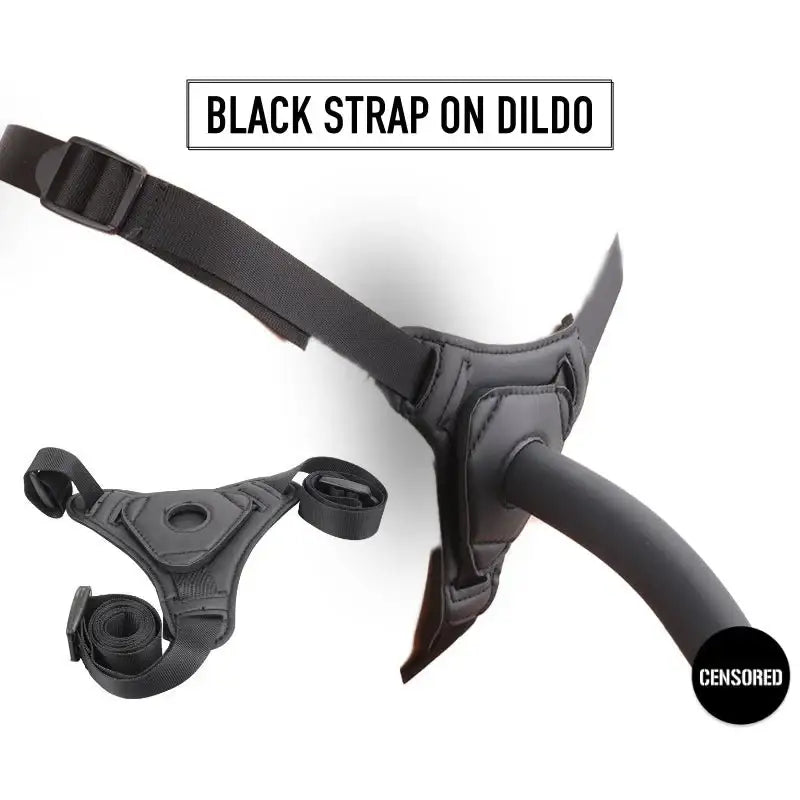 Black Strap-On Dildo - Frisky Business Adult Sex Toys Shop