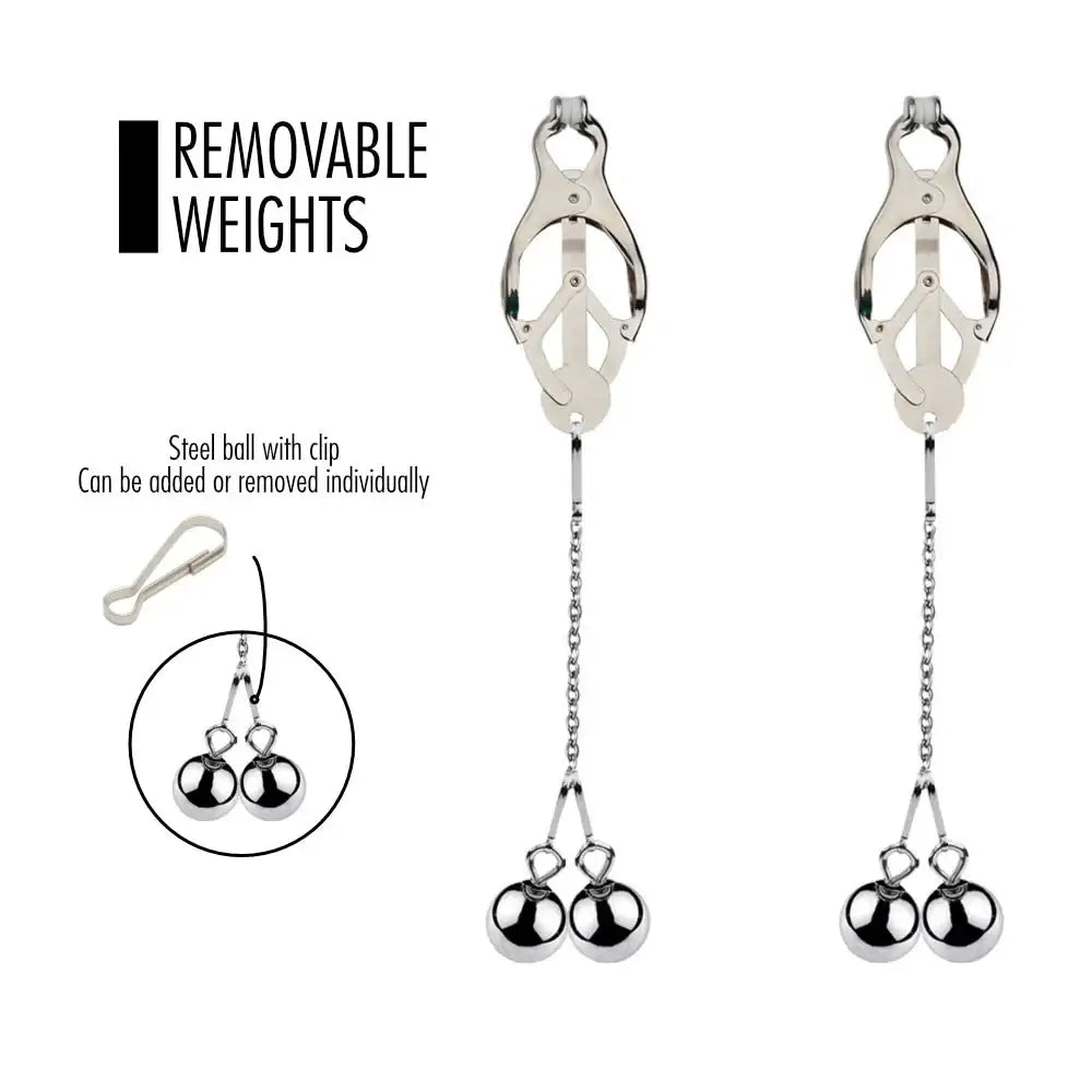 Butterfly - Weighted Nipple Clamps - Frisky Business Adult Sex Toys Shop