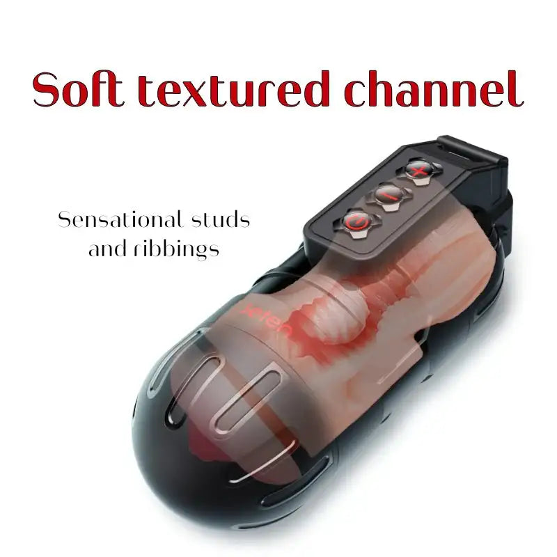 Climax Control – APP Controlled Vibrating Stroker - Frisky Business Adult Sex Toys Shop