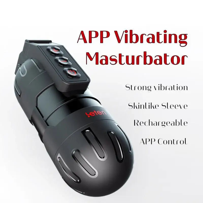 Climax Control – APP Controlled Vibrating Stroker - Frisky Business Adult Sex Toys Shop