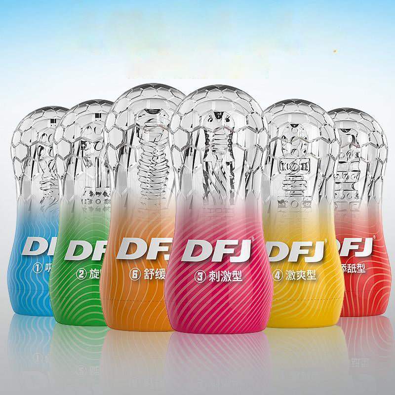 DFJ - 6 Sensations Male Stroker - Frisky Business Adult Sex Toys Shop